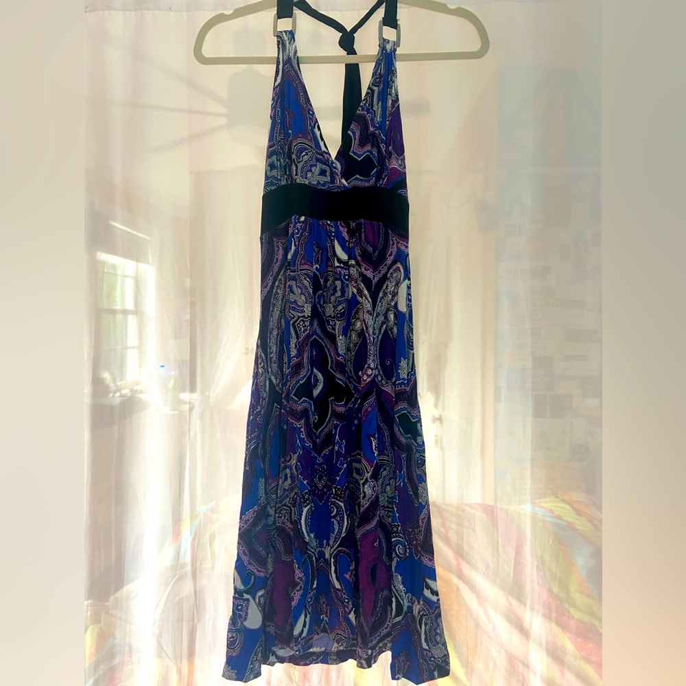Vintage Avital Backless Midi Dress Size Large